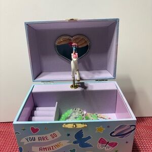 Colorful Unicorn Jewelry Box Musical